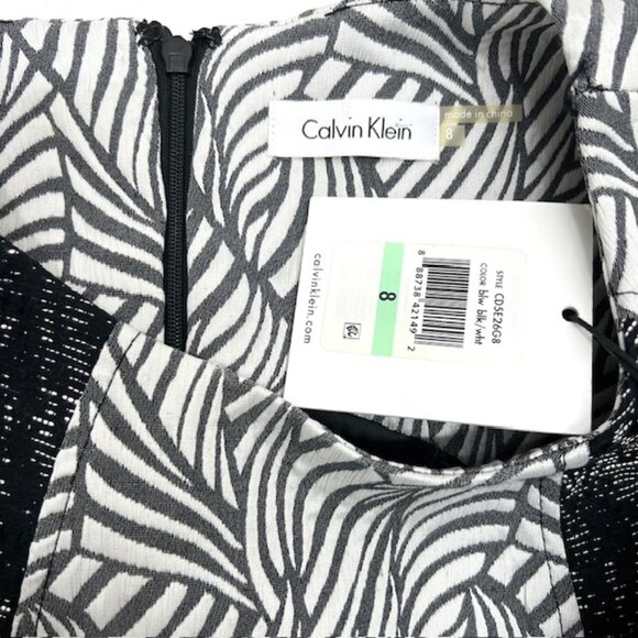 New with tag Calvin Klein dress for office work or casual wear black white (14) - Picture 4 of 9